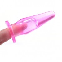 Mini Plug with Finger Hole Pink